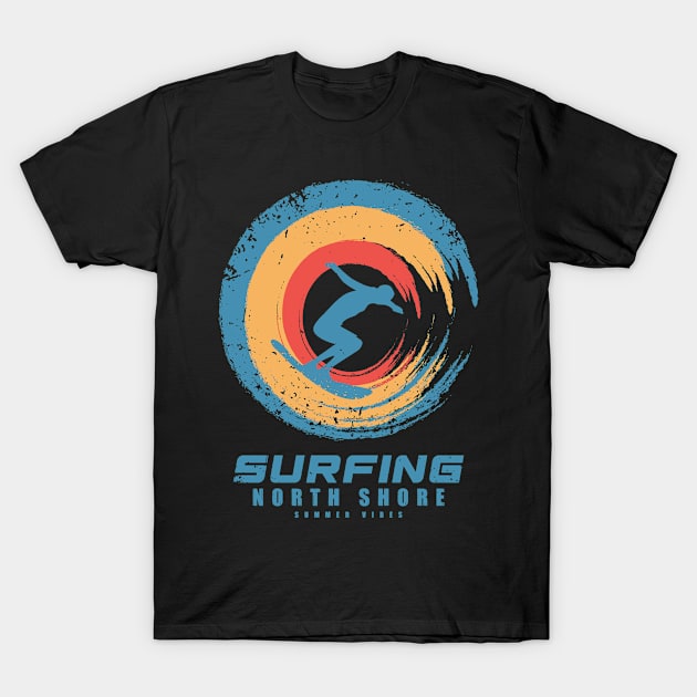 North Shore surfing T-Shirt by SerenityByAlex